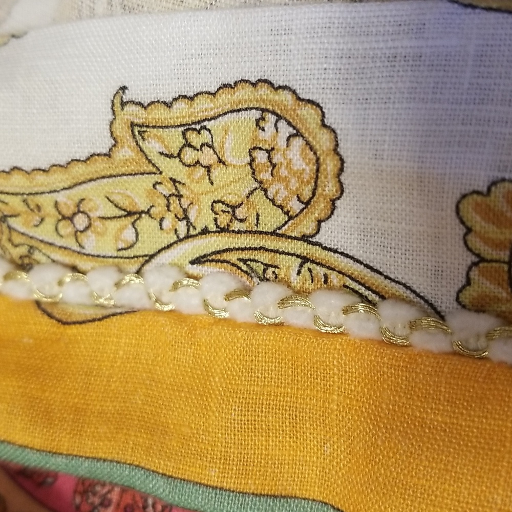 Magaschoni  Kimono Paisley Scarf Print 100% Linen NWT - Picture 12 of 12